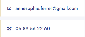 Coordonnées de contact